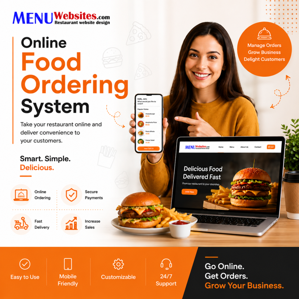 Online Food Ordering Systems for restaurants by MenuWebsites.com